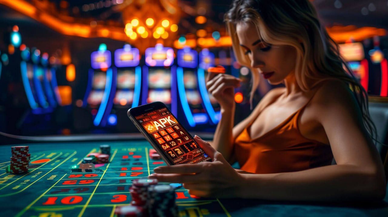 Tata letak meja Lucky Twins menampilkan area taruhan dan posisi kartu pertama dan kedua